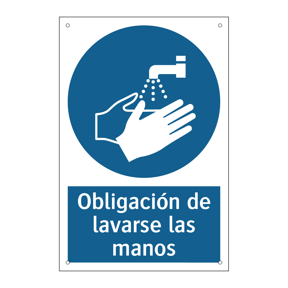 Obligación de lavarse las manos