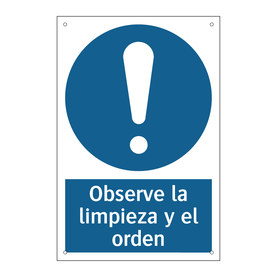 Observe la limpieza y el orden