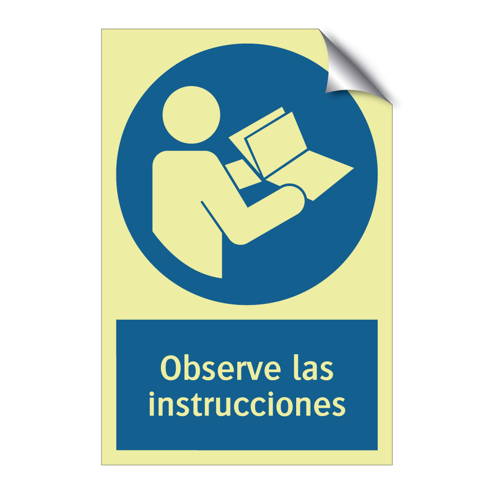 Observe las instrucciones