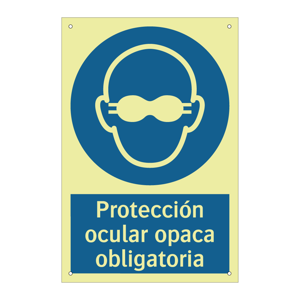 Protección ocular opaca obligatoria