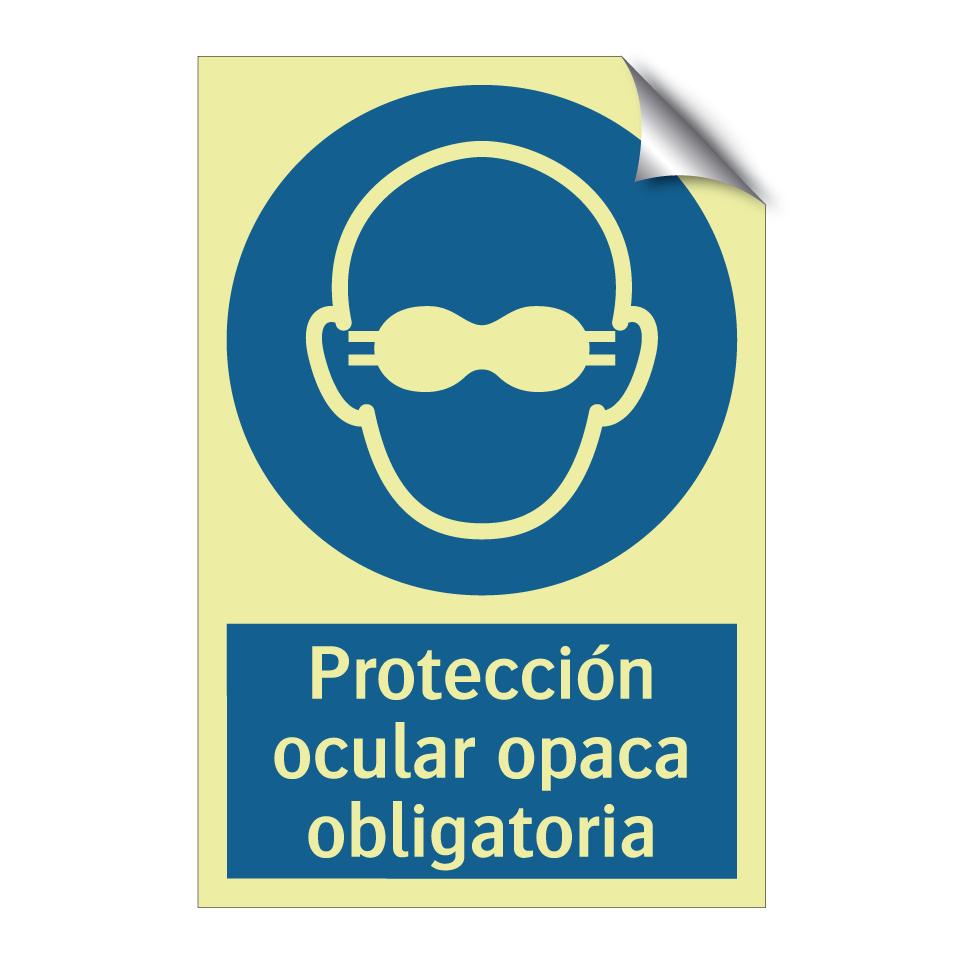 Protección ocular opaca obligatoria