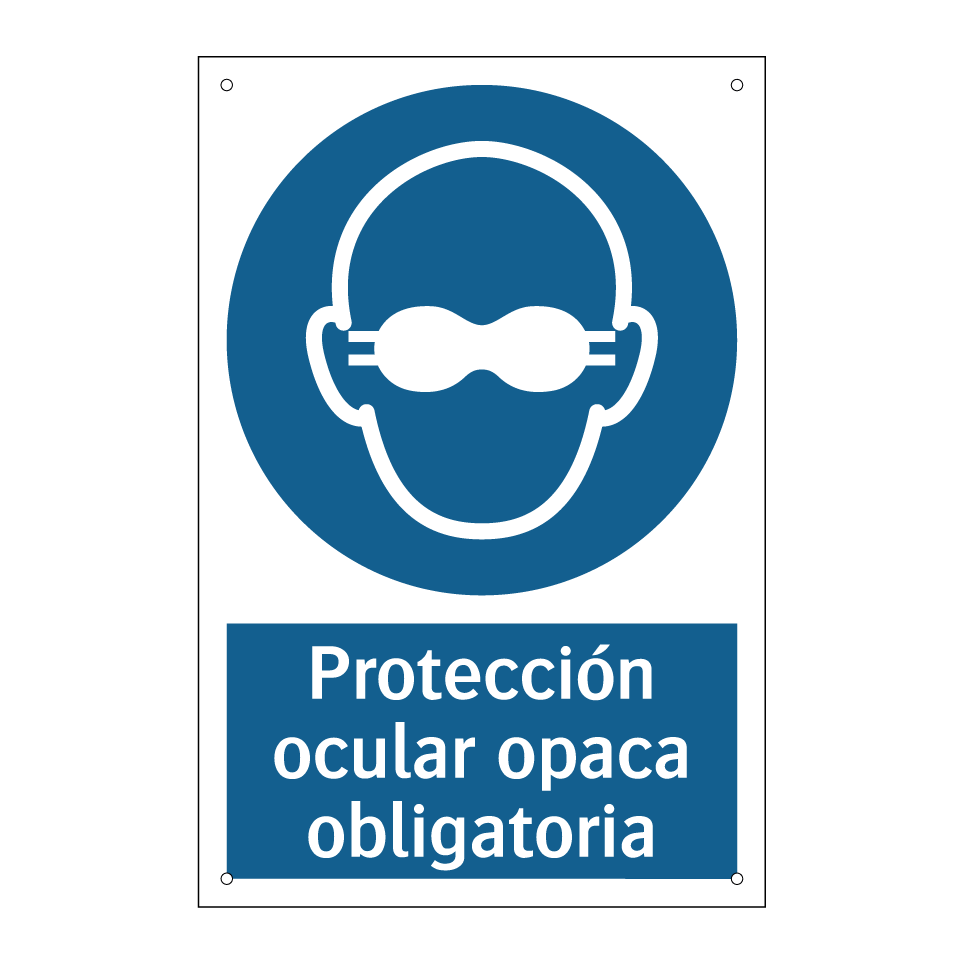 Protección ocular opaca obligatoria