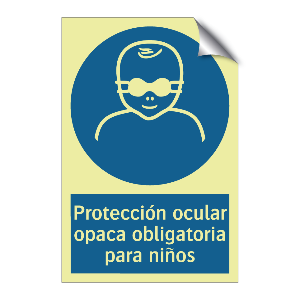 Protección ocular opaca obligatoria para niños