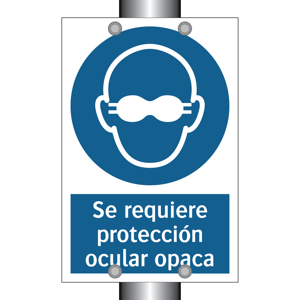 Se requiere protección ocular opaca