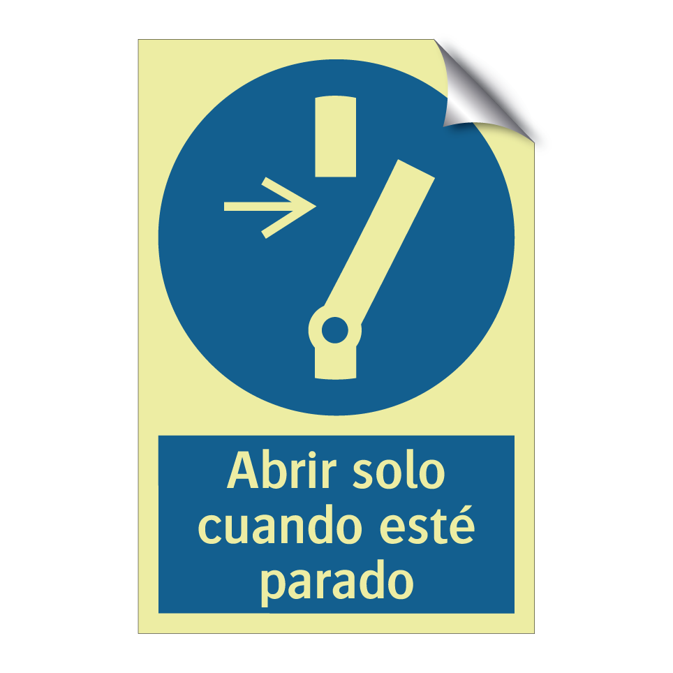 Abrir solo cuando esté parado