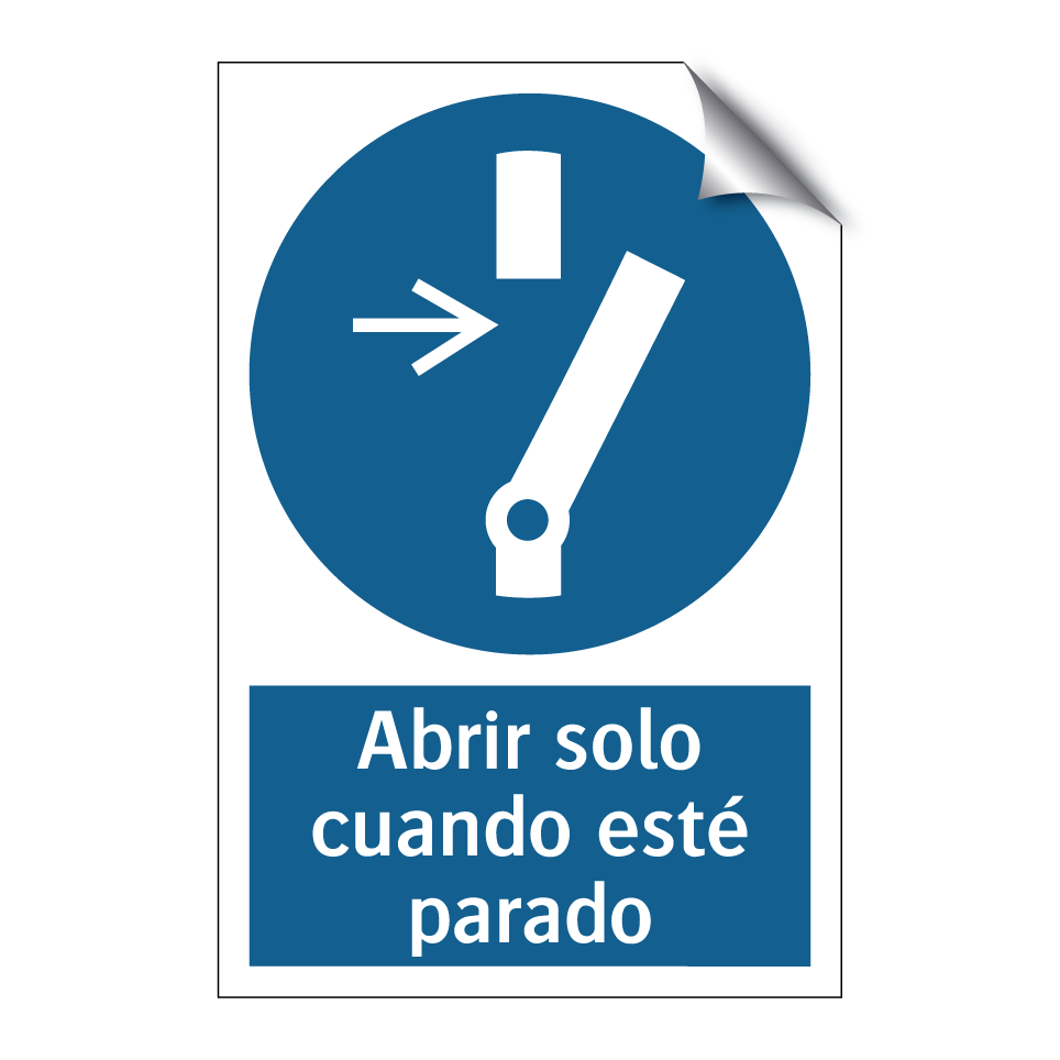 Abrir solo cuando esté parado