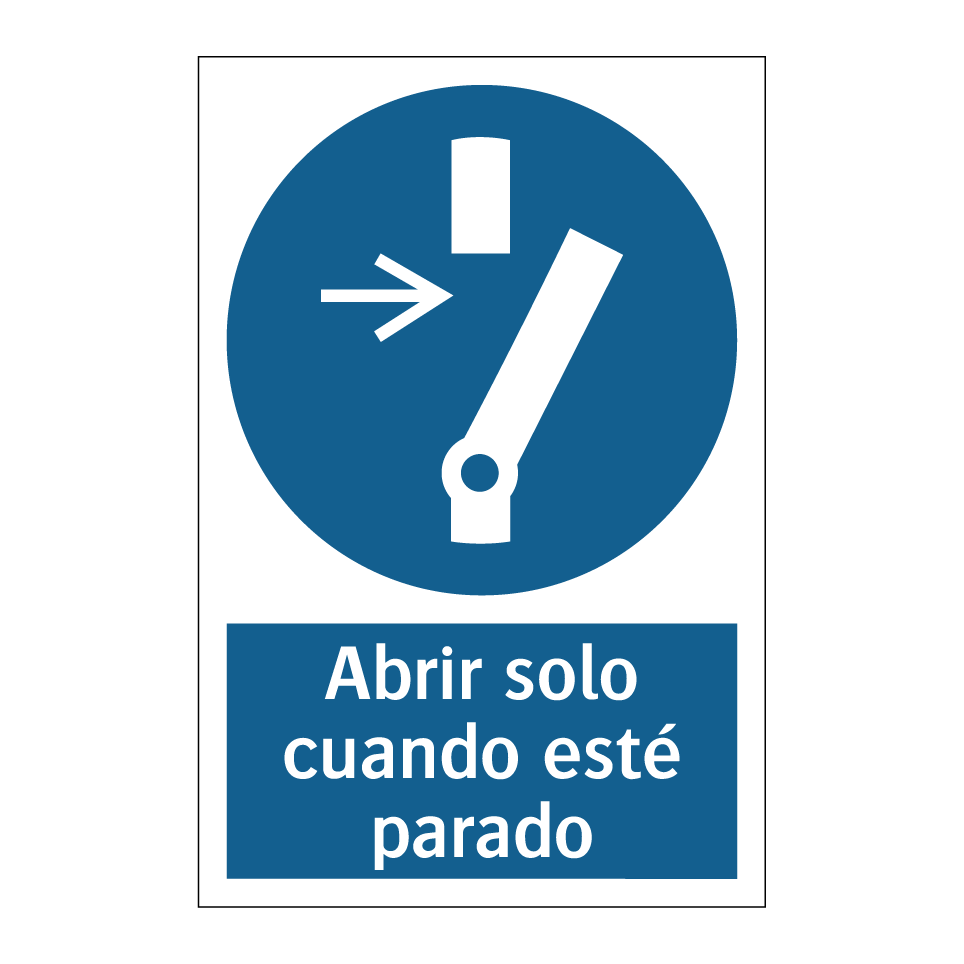 Abrir solo cuando esté parado
