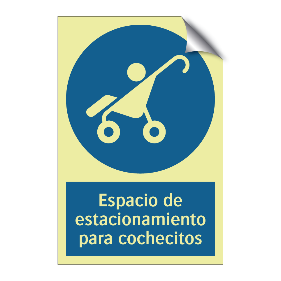 Espacio de estacionamiento para cochecitos
