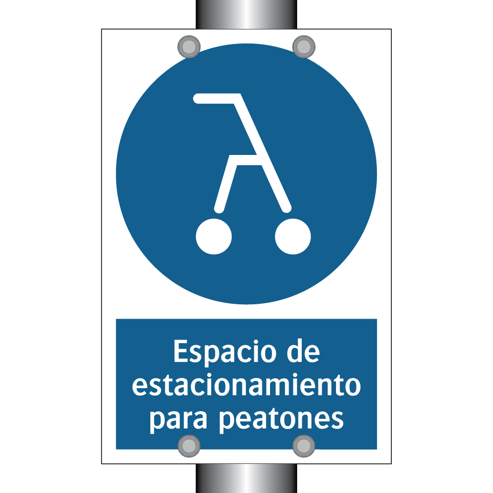 Espacio de estacionamiento para peatones