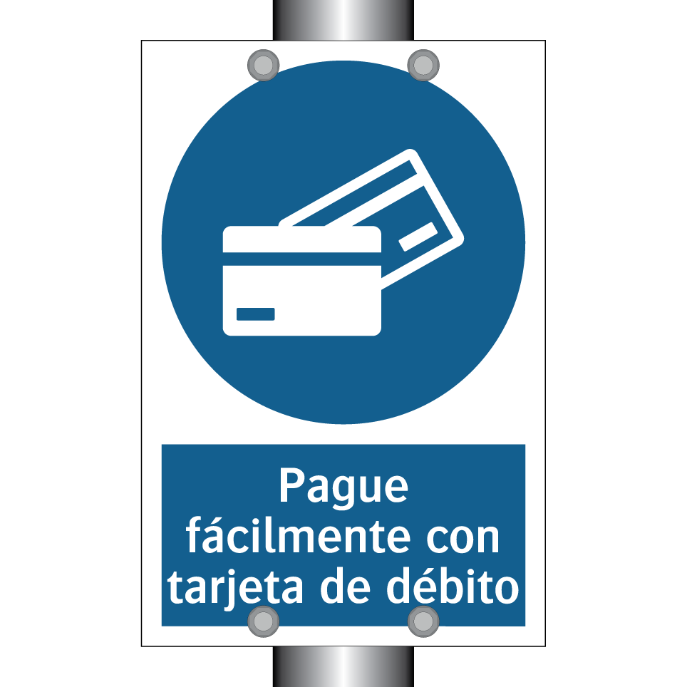 Pague fácilmente con tarjeta de débito