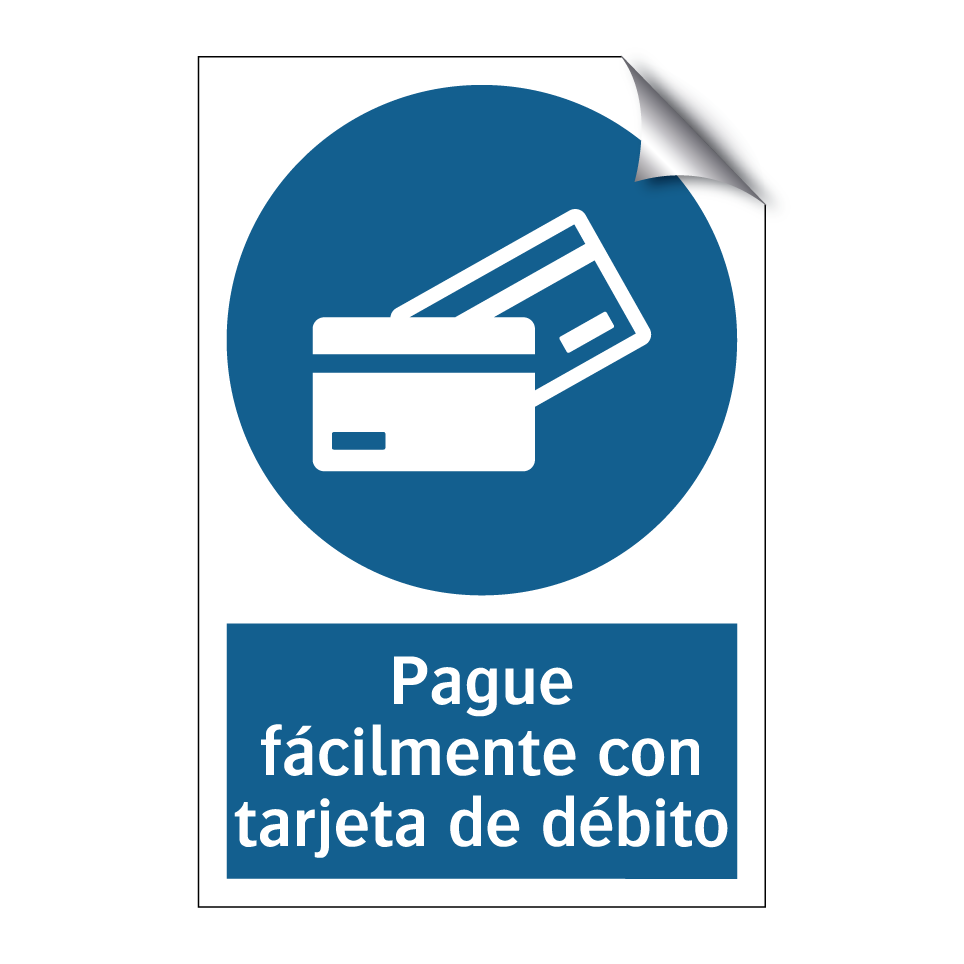 Pague fácilmente con tarjeta de débito