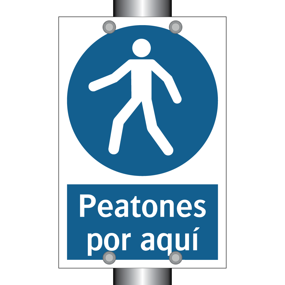 Peatones por aquí