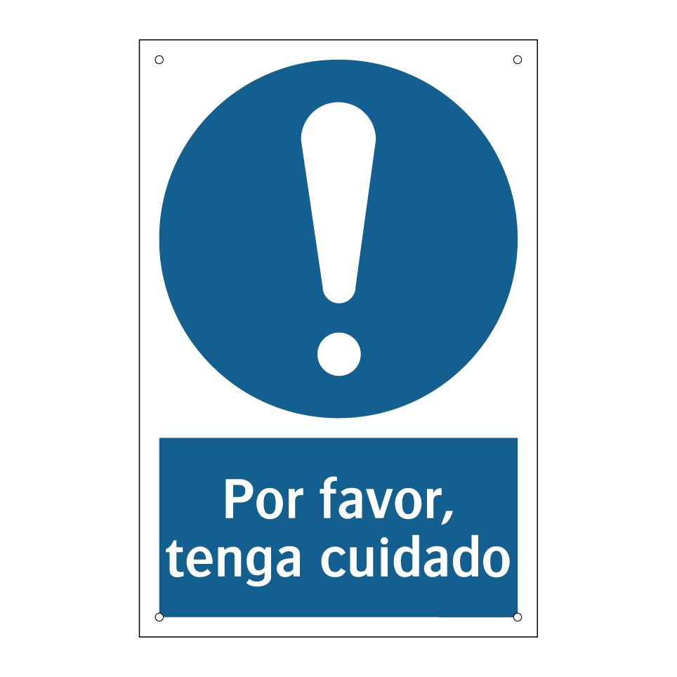 Por favor, tenga cuidado