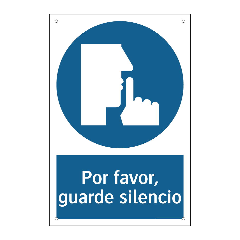 Por favor, guarde silencio