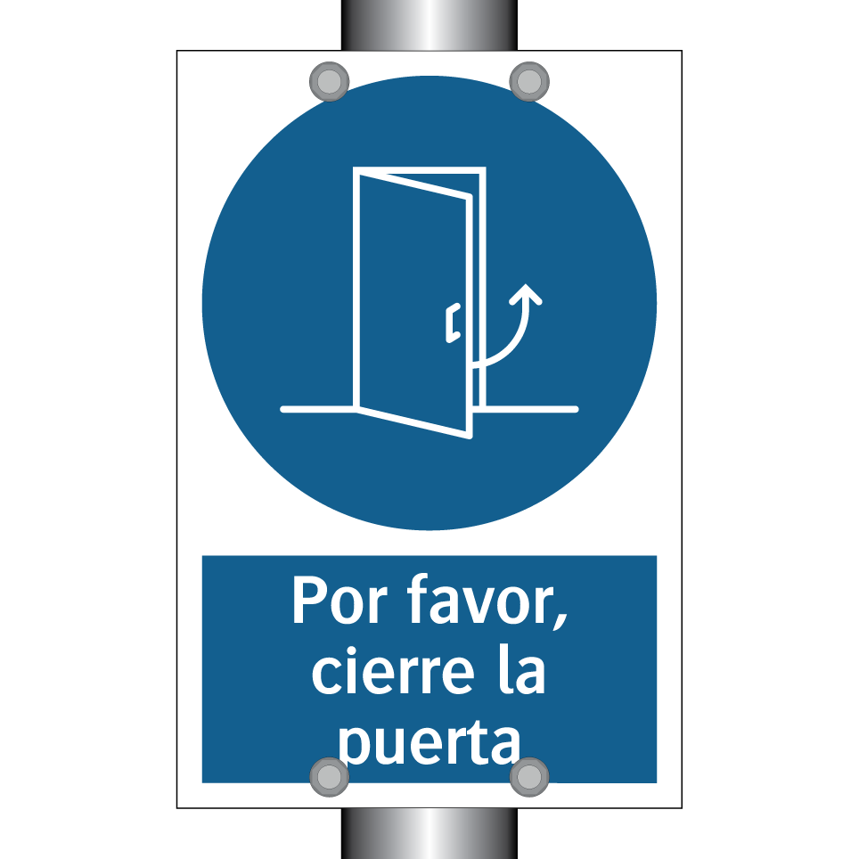 Por favor, cierre la puerta