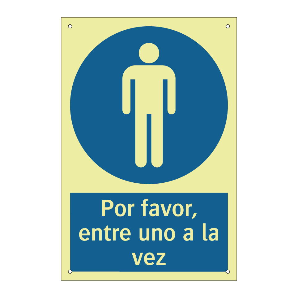 Por favor, entre uno a la vez