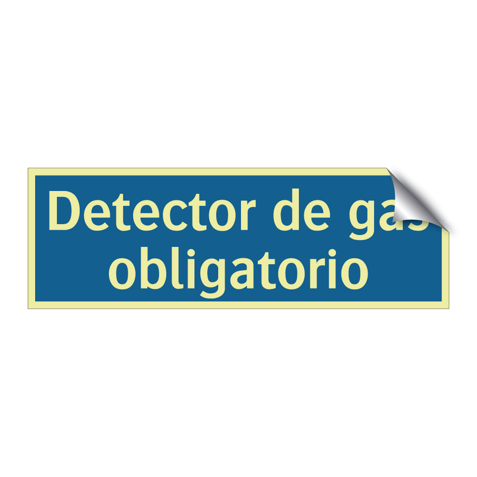 Detector de gas obligatorio