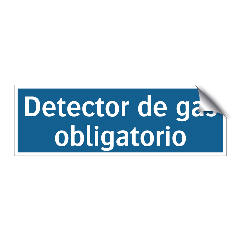 Detector de gas obligatorio