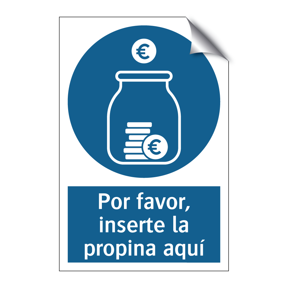 Por favor, inserte la propina aquí