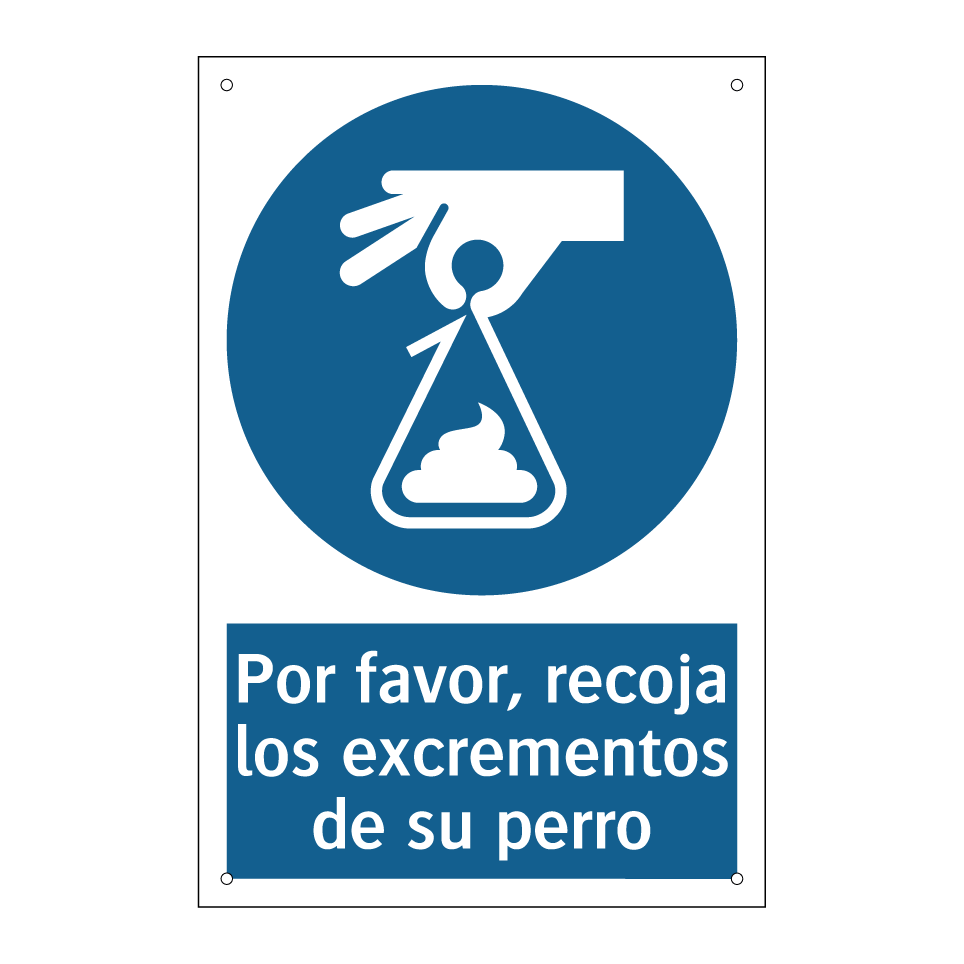 Por favor, recoja los excrementos de su perro