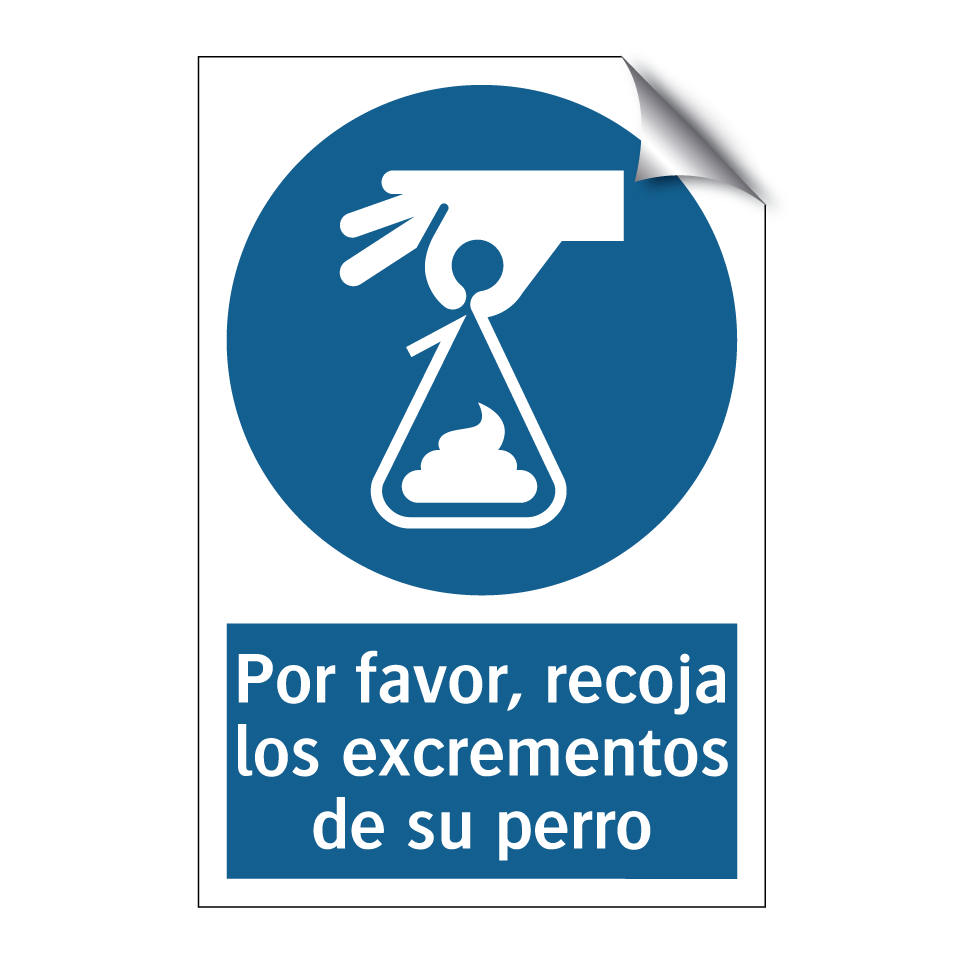 Por favor, recoja los excrementos de su perro
