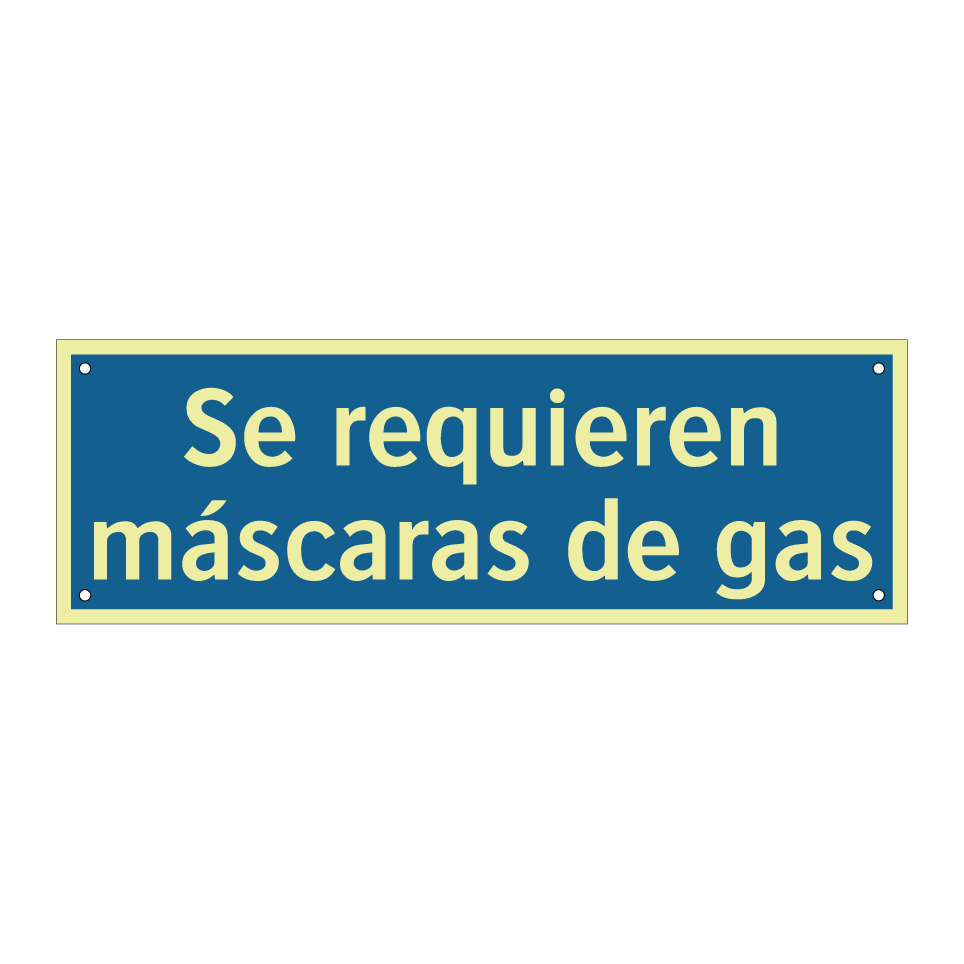 Se requieren máscaras de gas