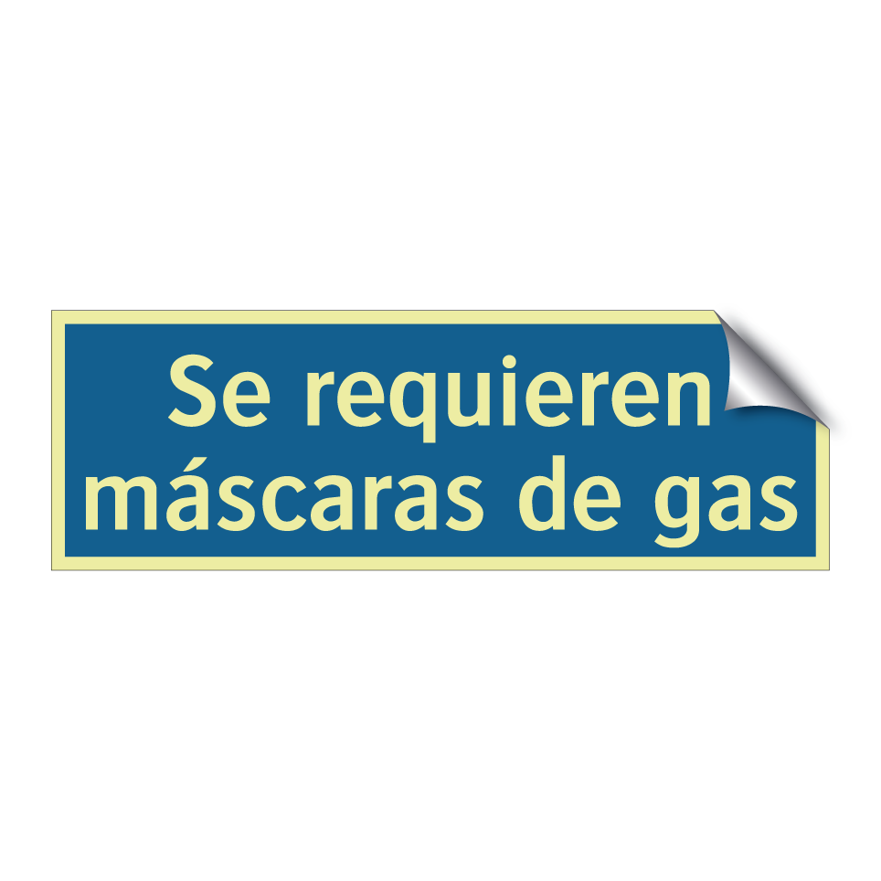 Se requieren máscaras de gas