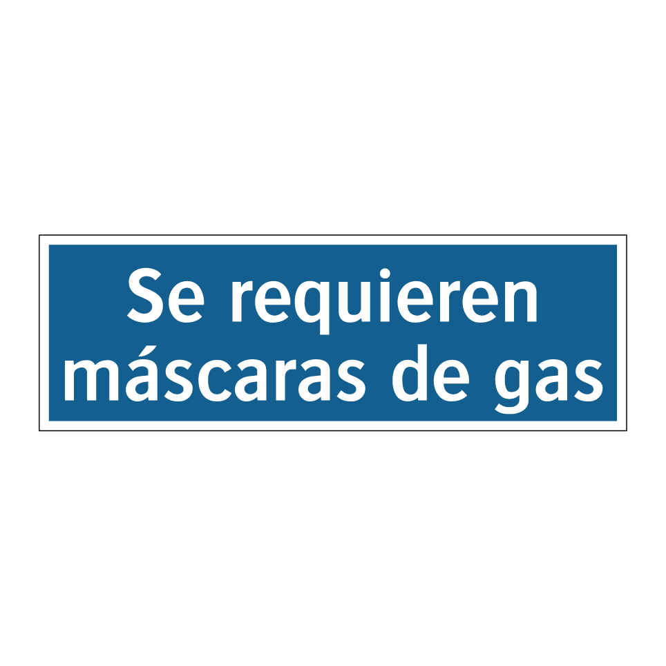 Se requieren máscaras de gas
