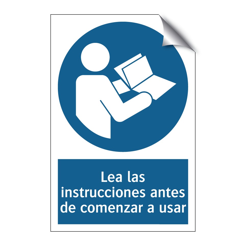 Lea las instrucciones antes de comenzar a usar