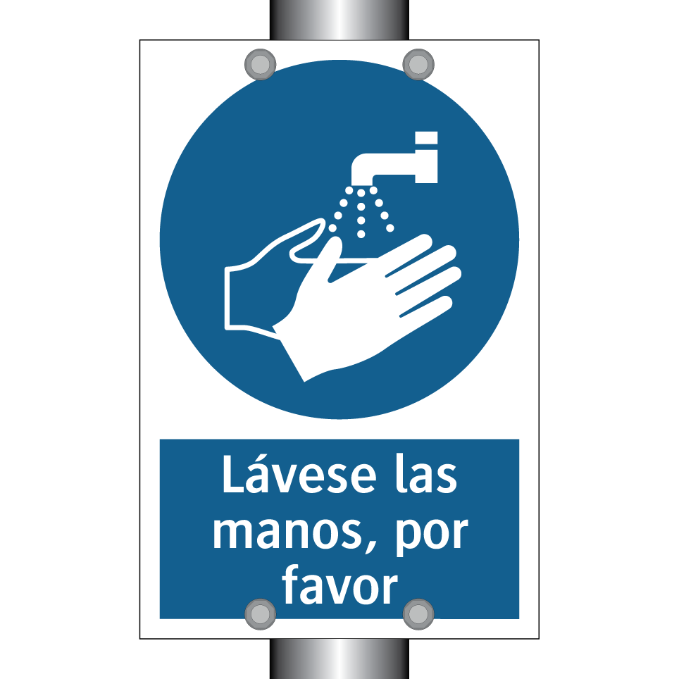 Lávese las manos, por favor