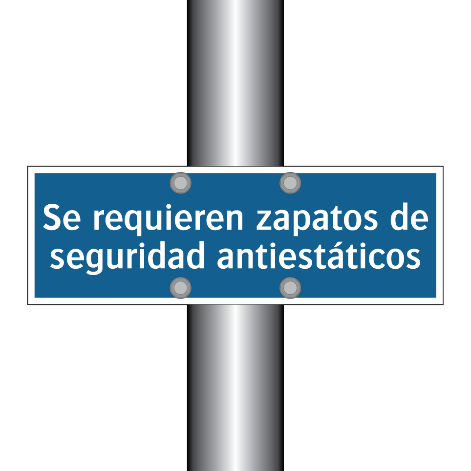 Se requieren zapatos de seguridad antiestáticos