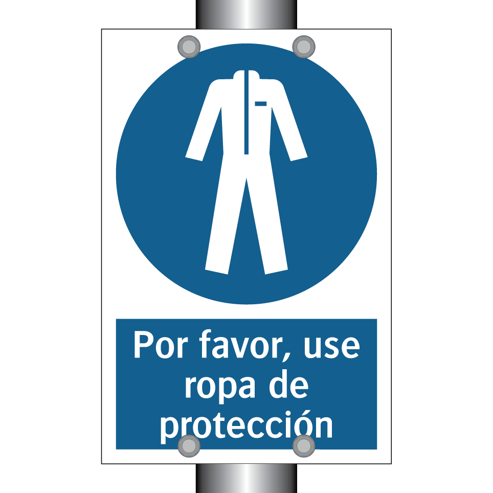Por favor, use ropa de protección