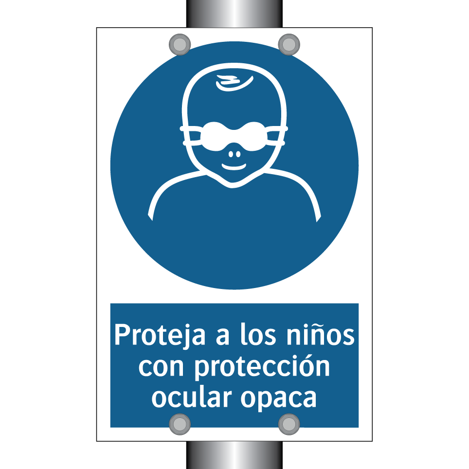 Proteja a los niños con protección ocular opaca