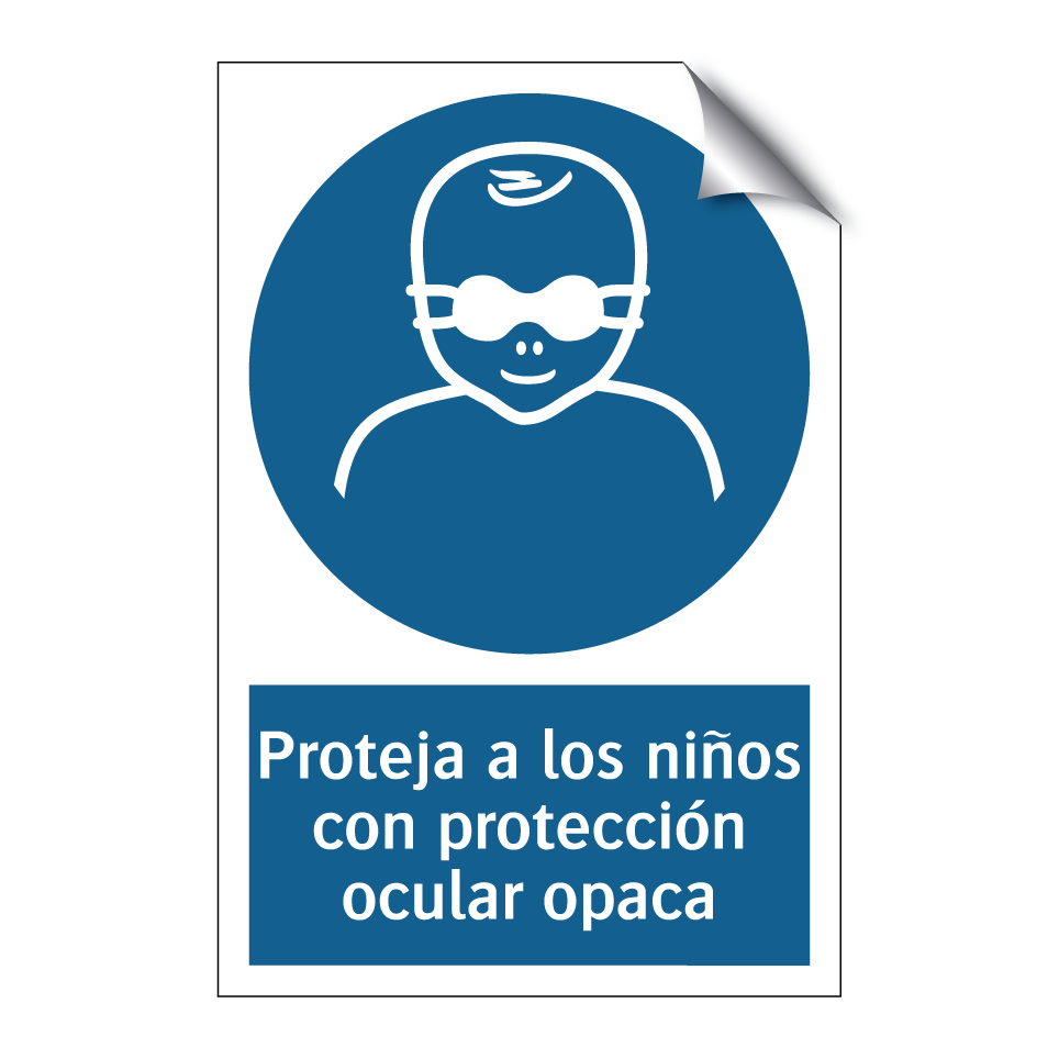 Proteja a los niños con protección ocular opaca
