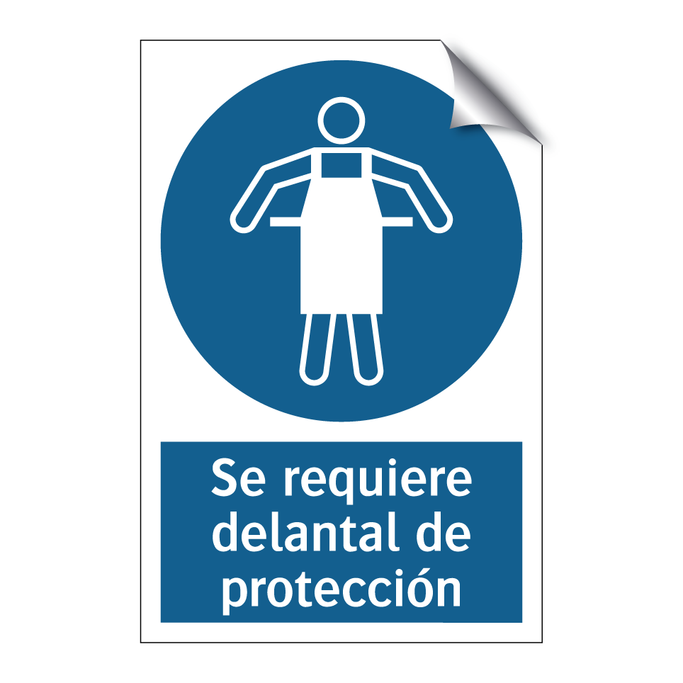 Se requiere delantal de protección