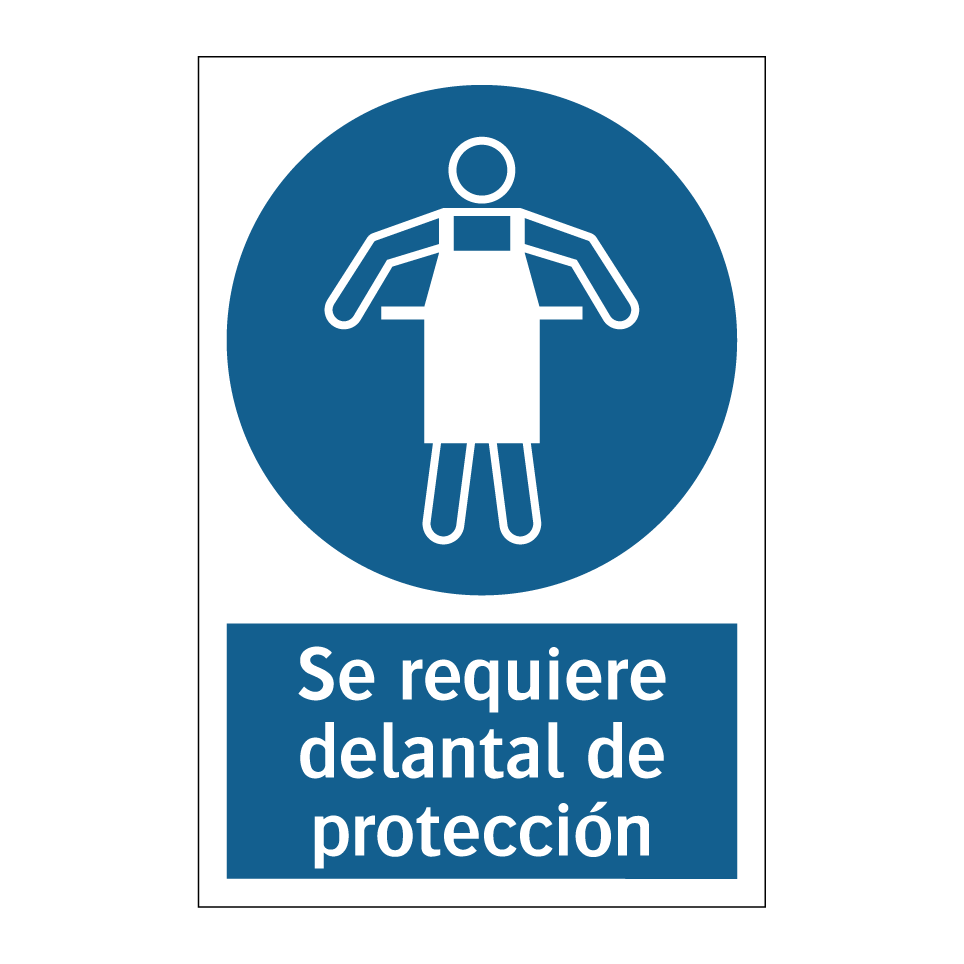 Se requiere delantal de protección