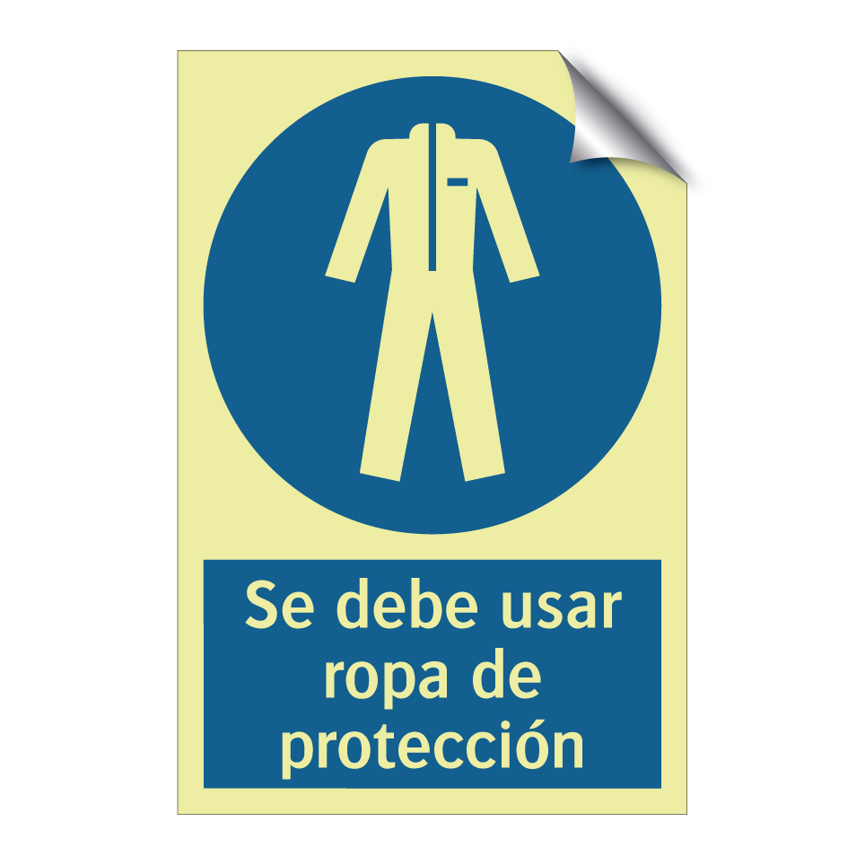 Se debe usar ropa de protección
