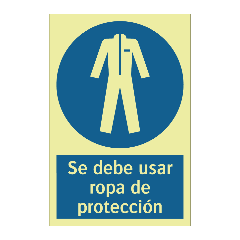 Se debe usar ropa de protección