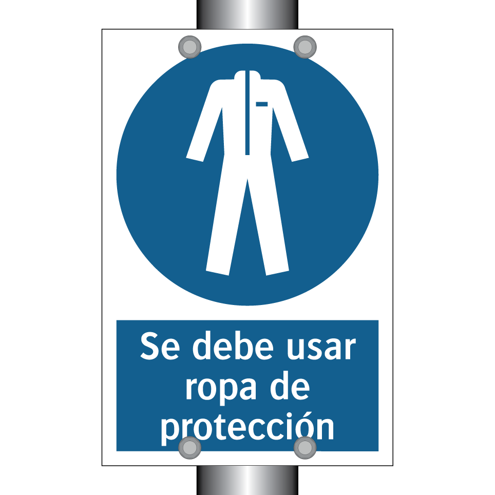 Se debe usar ropa de protección