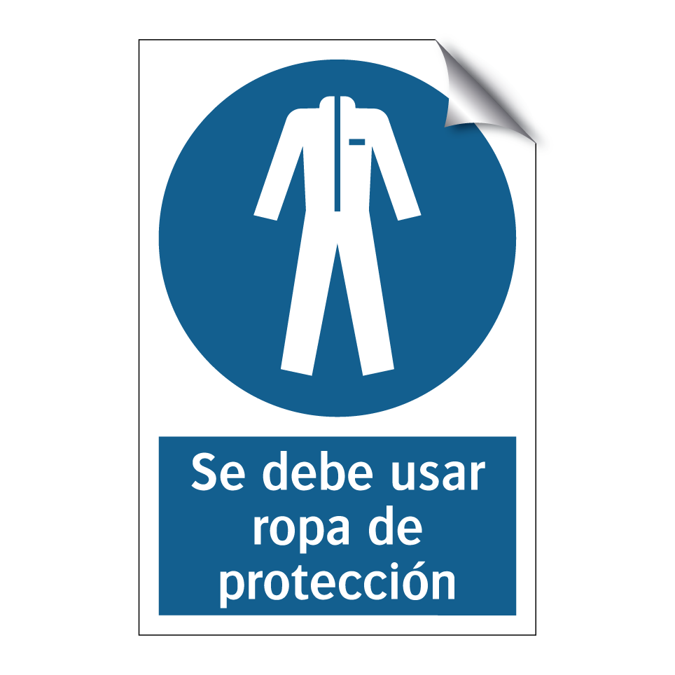 Se debe usar ropa de protección
