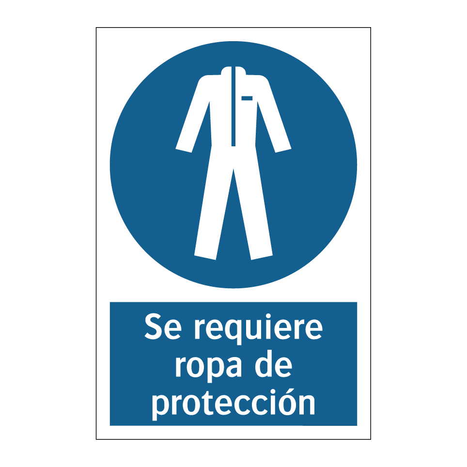 Se requiere ropa de protección