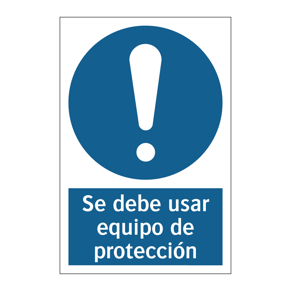 Se debe usar equipo de protección
