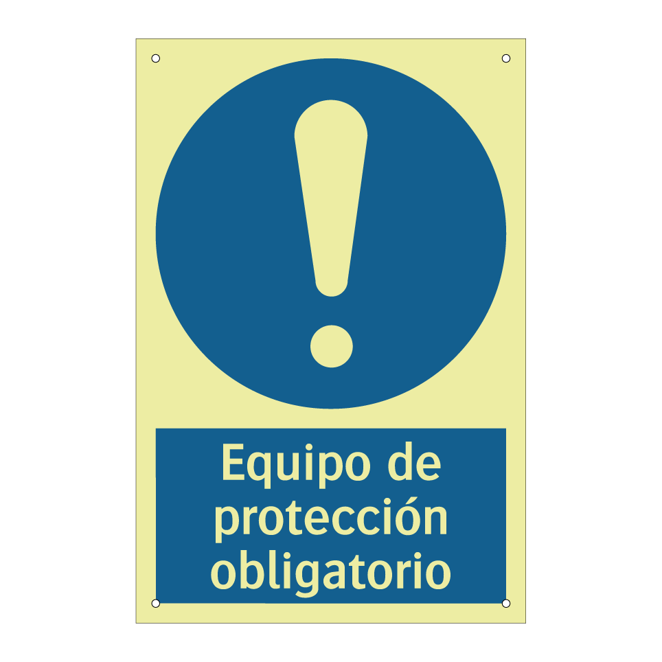 Equipo de protección obligatorio