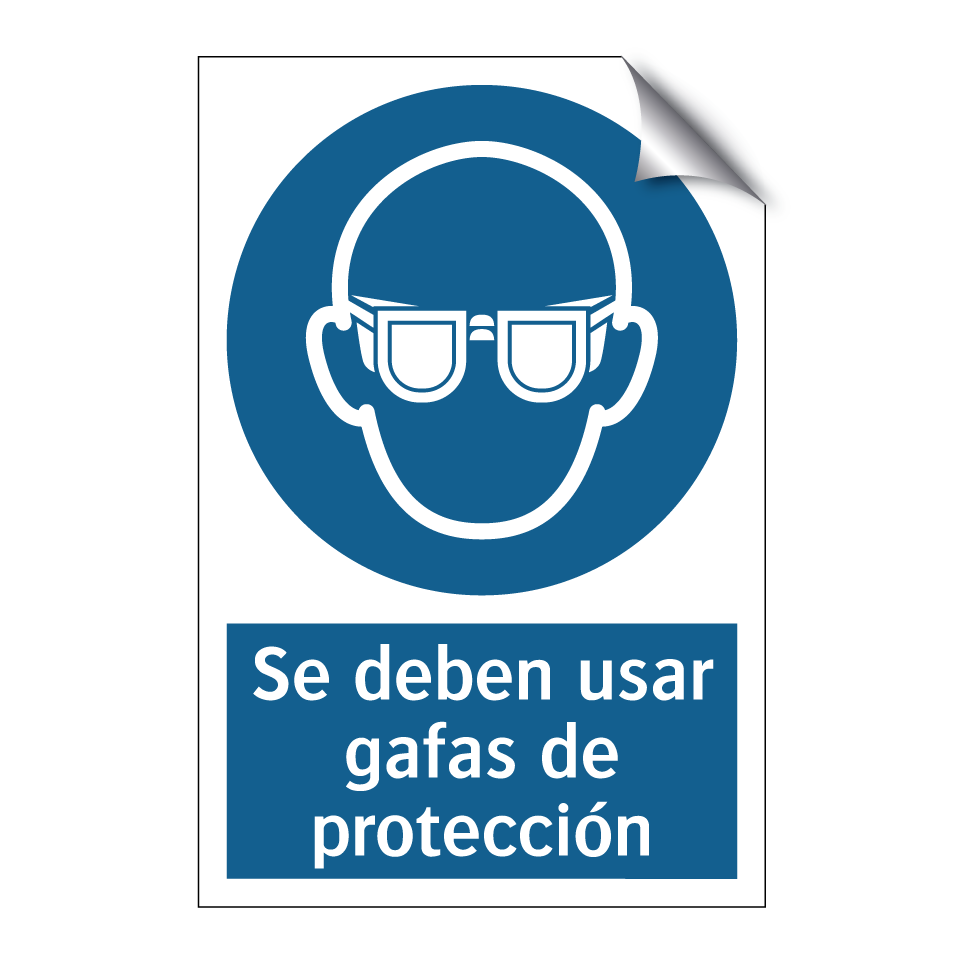Se deben usar gafas de protección