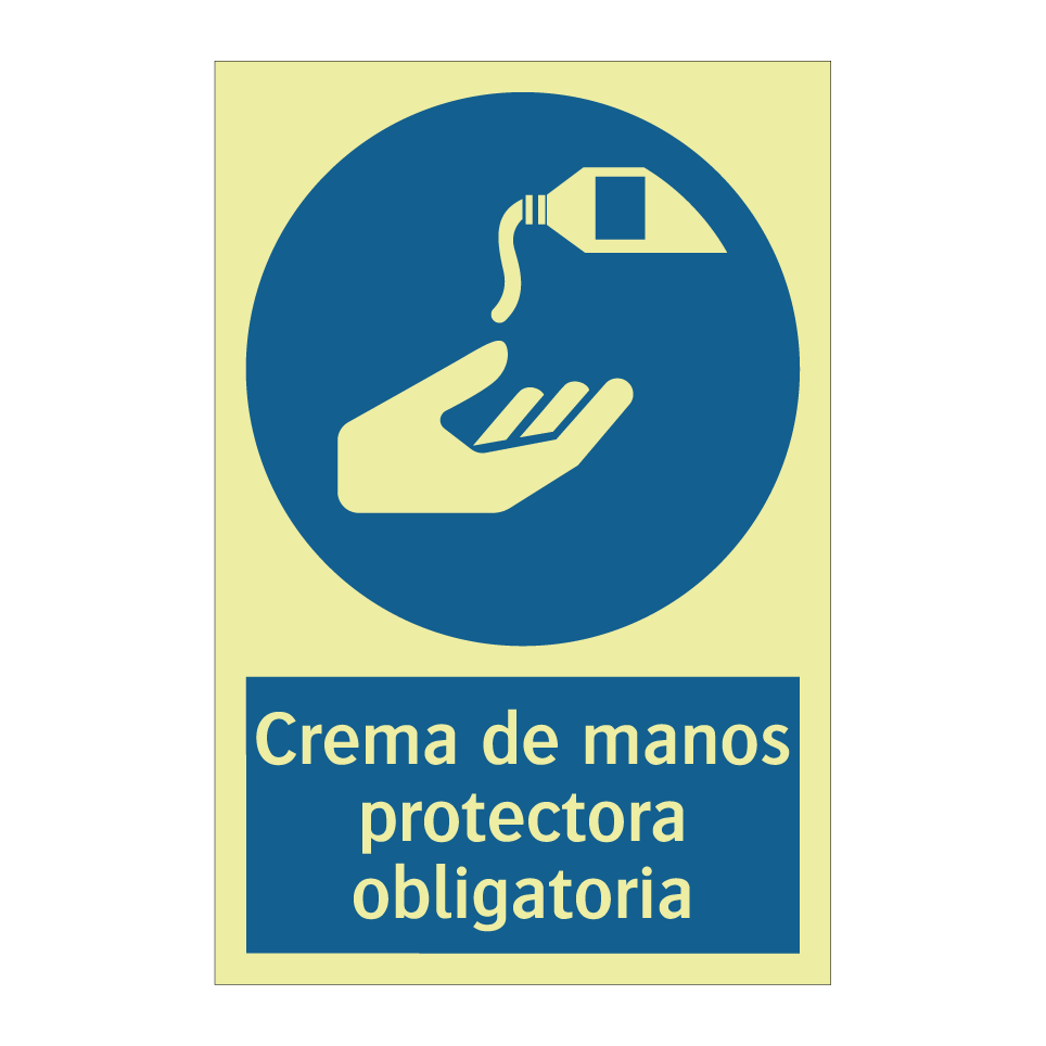 Crema de manos protectora obligatoria