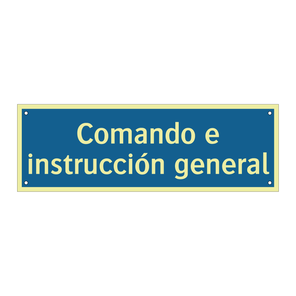Comando e instrucción general
