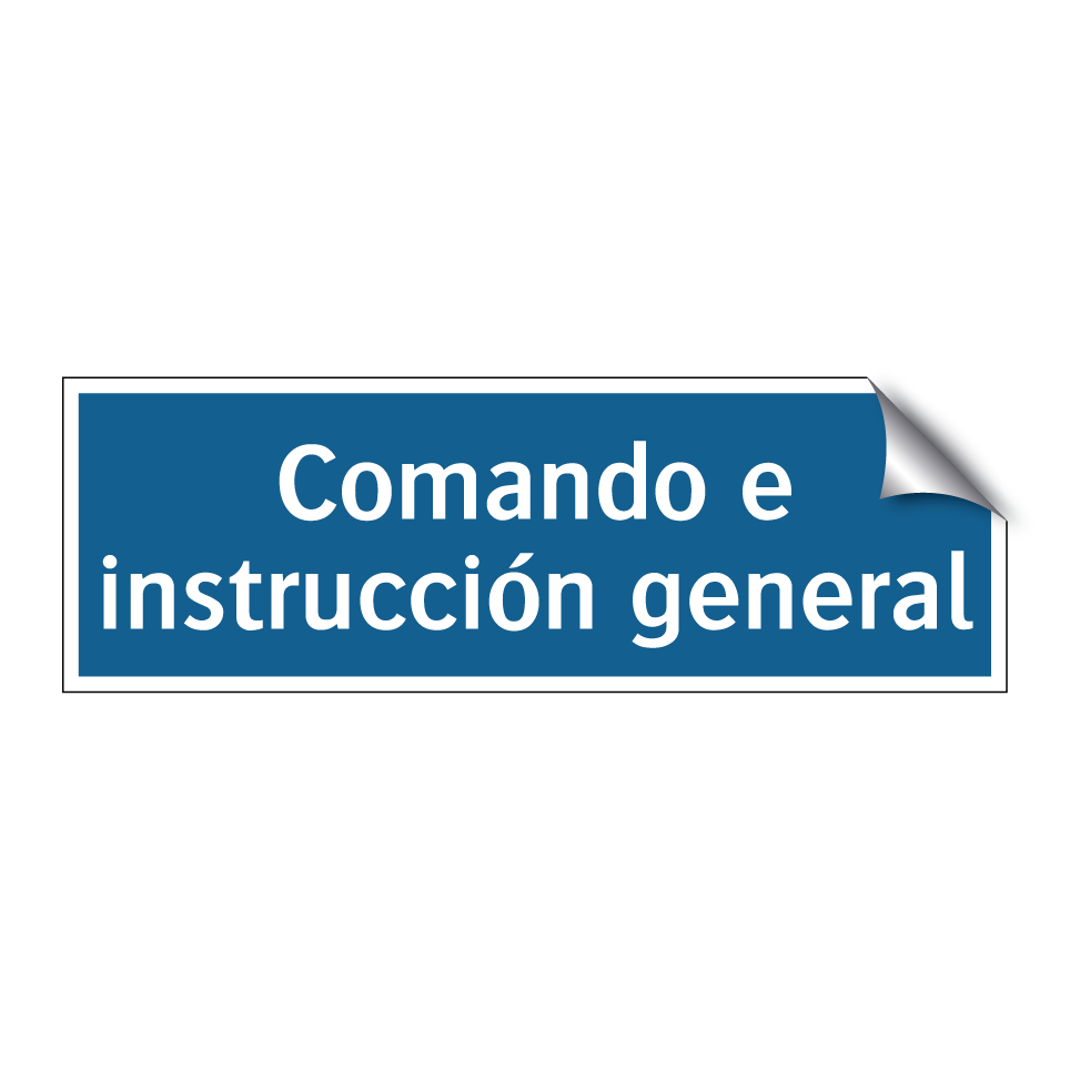 Comando e instrucción general
