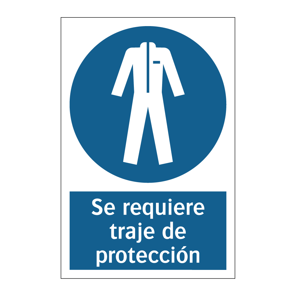 Se requiere traje de protección