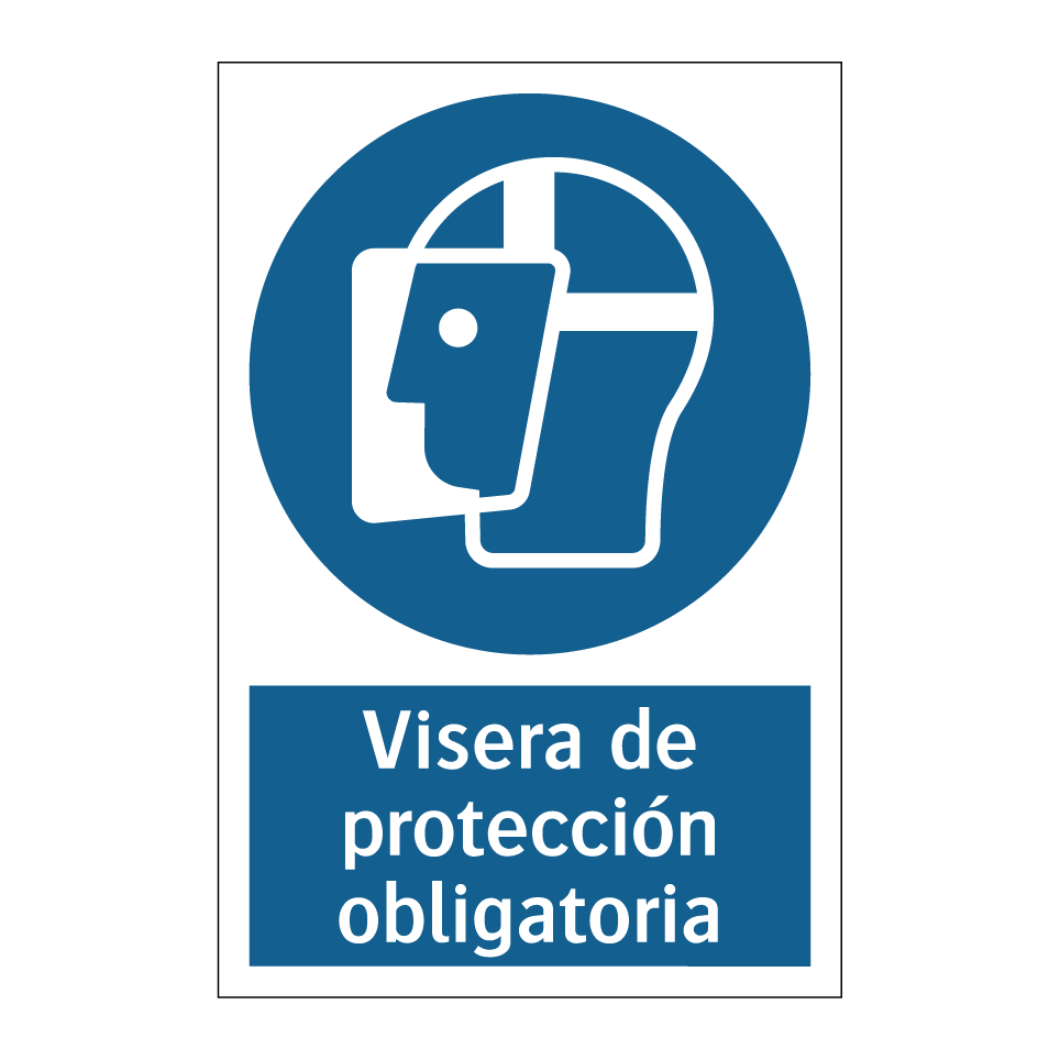 Visera de protección obligatoria