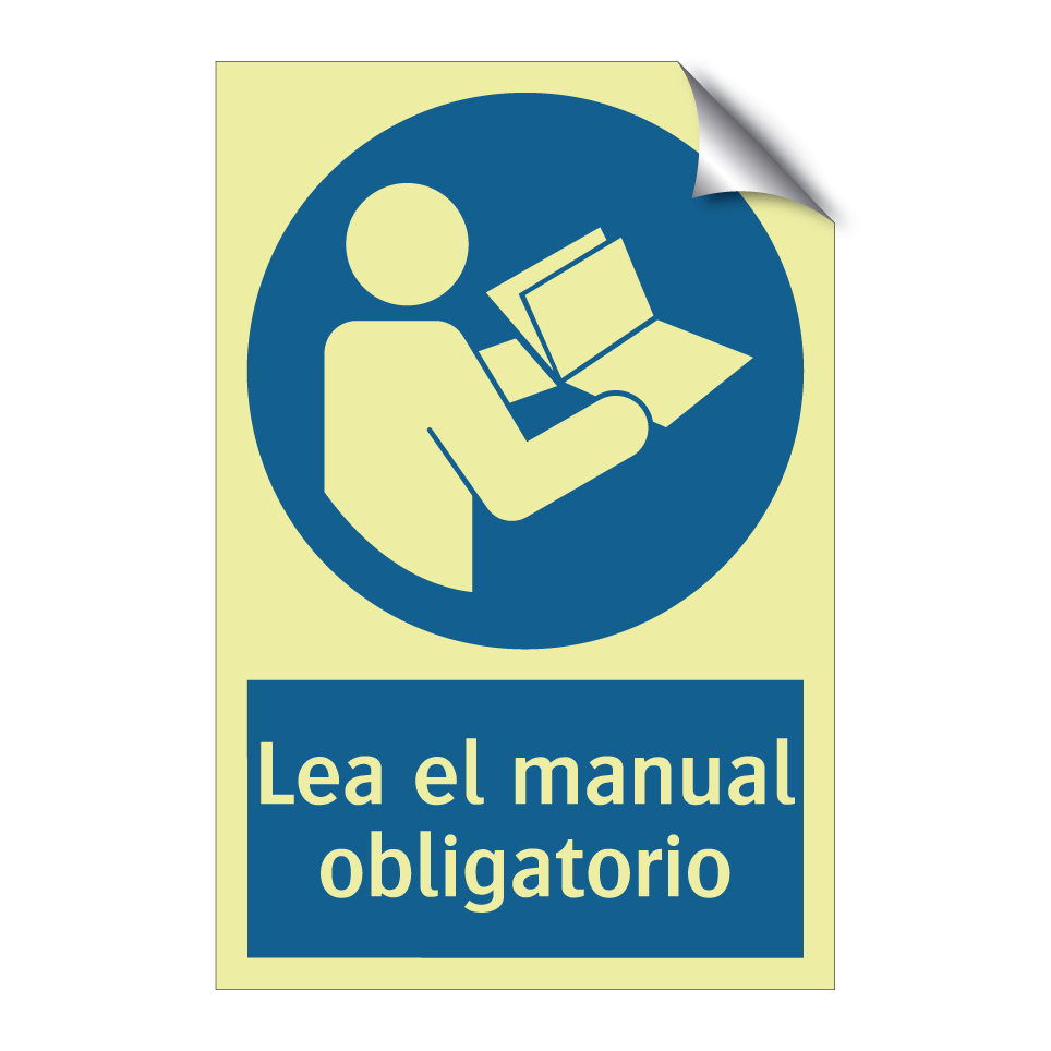 Lea el manual obligatorio
